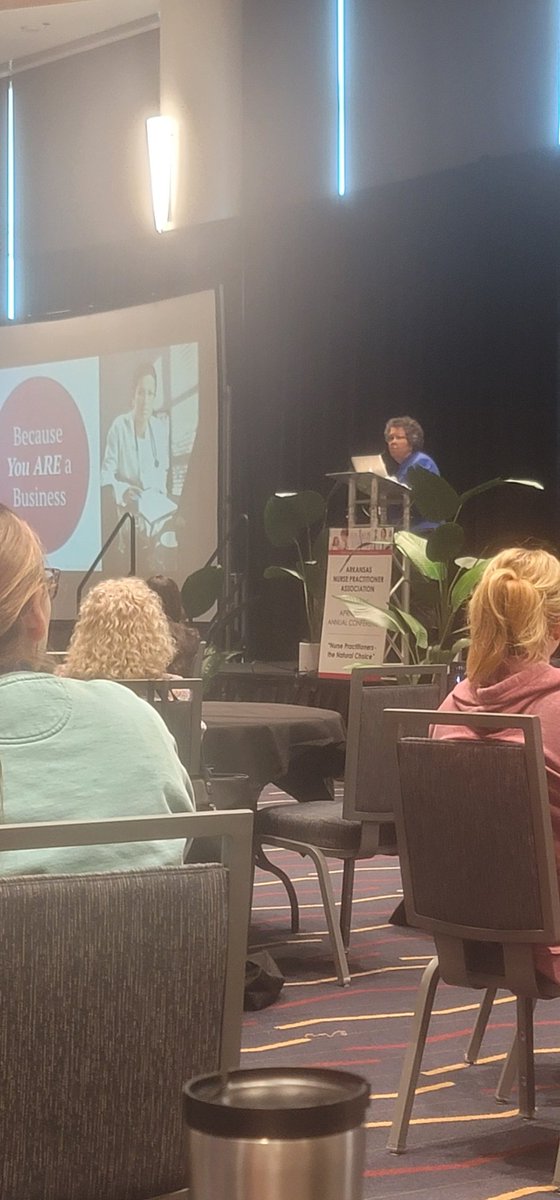 ApnGreen's tweet photo. A very informative keynote address @ANPAssociation annual meeting from @barbaraphillips APRN, "The Business of Healthcare, What NPs Need to Know". #NpsLead #NPBUSINESS #Entrepreneur https://t.co/wEdISuyU1A