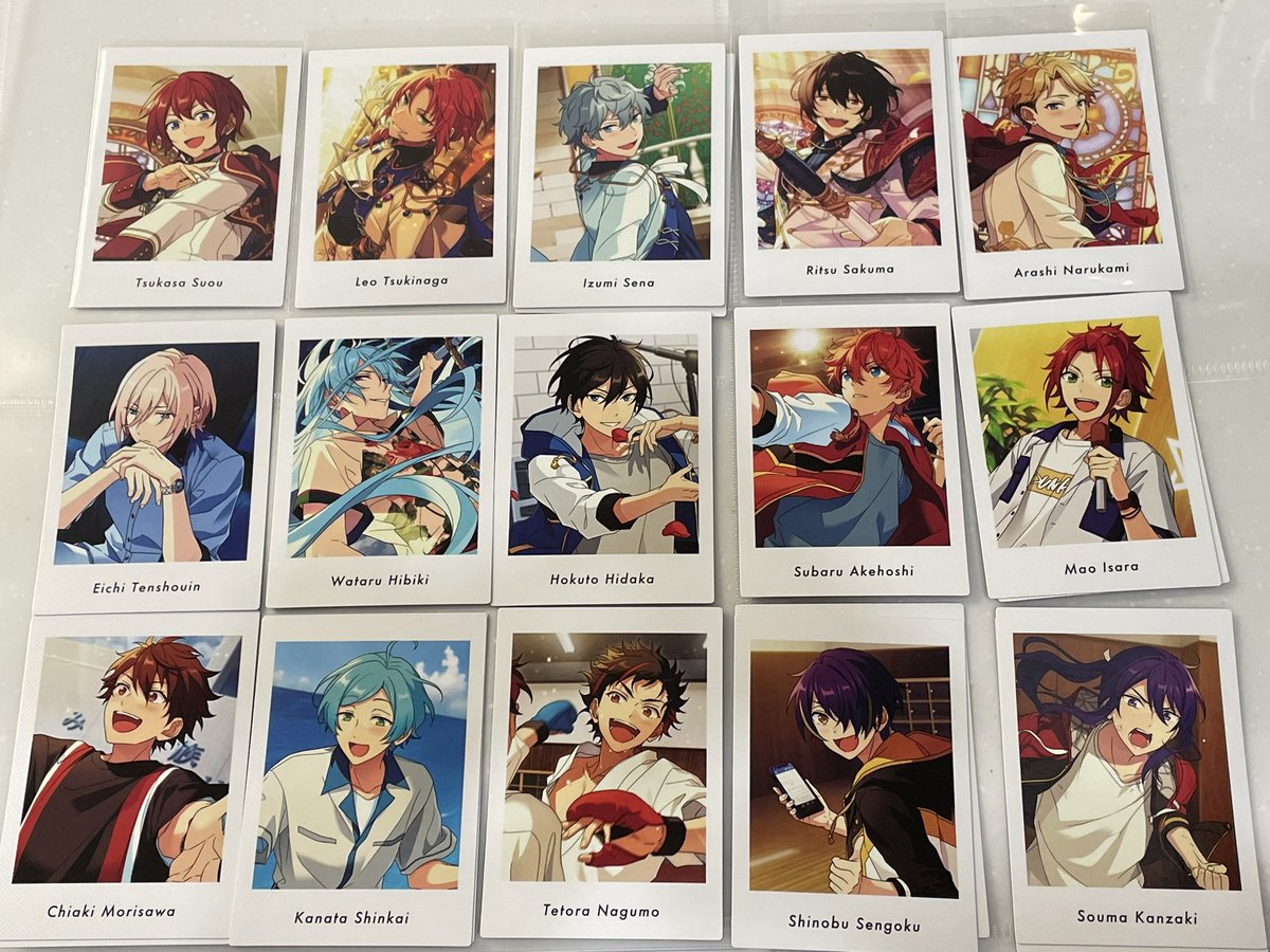 swsw__123's tweet photo. 【交換】あんスタ ぱしゃっつ private action

【譲】
英智/渉/桃李/千秋/奏汰/翠/鉄虎/忍/一彩/藍良/巽/北斗/スバル/真緒/真/⭐︎日和/宗/みか/満/創/夏目/つむぎ/宙/斑/司/⭐︎レオ/泉/⭐︎凛月/嵐/颯馬/⭐︎ニキ
【求】
p→⭐︎零/アドニス/晃牙/ゆうた/燐音
a→燐音

※⭐︎は零とのみ
※p↔︎a◎ https://t.co/C8CMS1rVfd