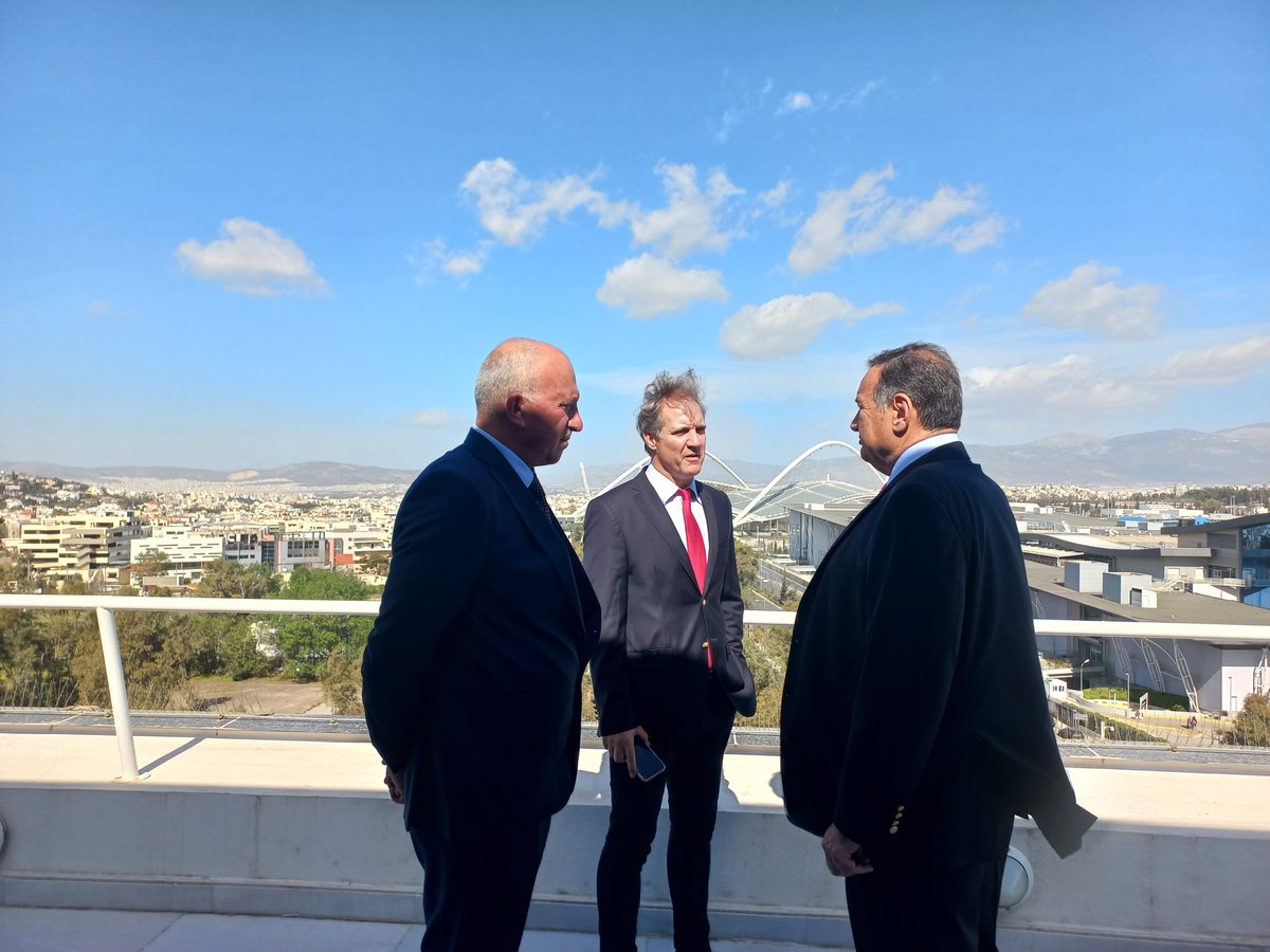 HellenicOlympic's tweet photo. HOC President Spyros Capralos welcomes LEN President Antonio Jose Silva
👉https://t.co/jeepFiL095
#Len #aquatics #Capralos #HellenicOlympicCommittee https://t.co/F5tDWLozuE