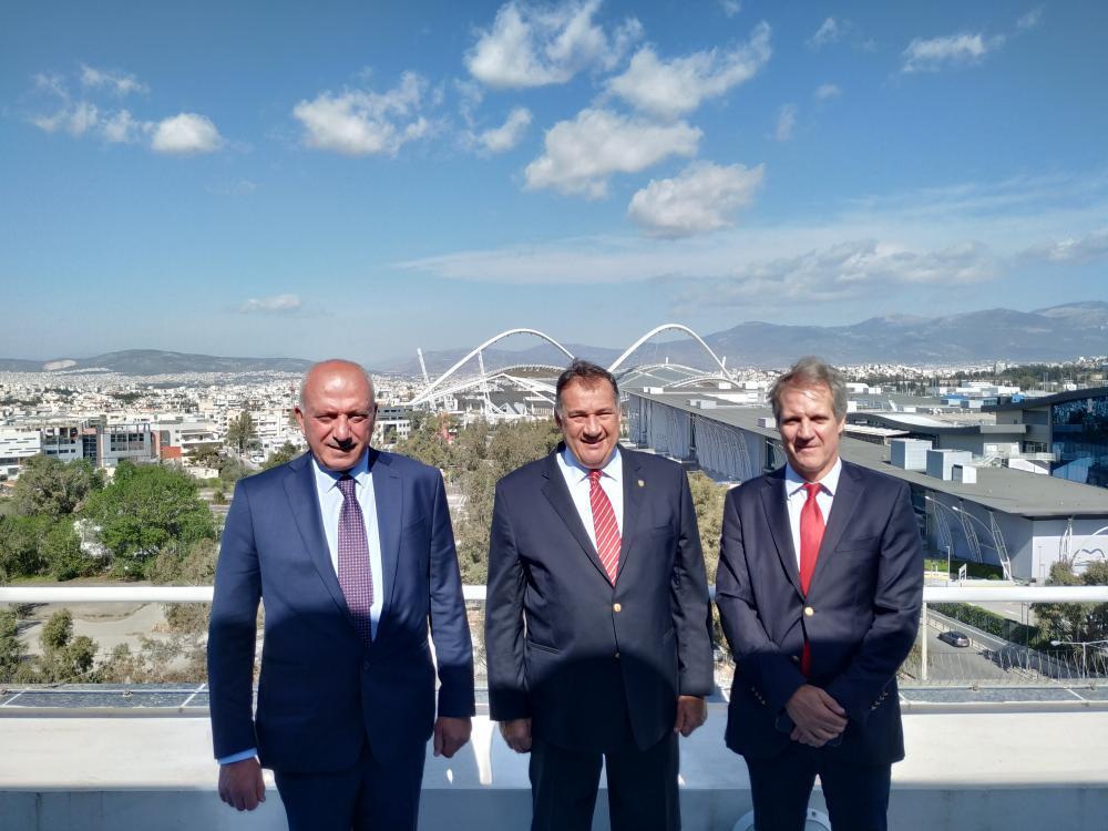 HellenicOlympic's tweet photo. HOC President Spyros Capralos welcomes LEN President Antonio Jose Silva
👉https://t.co/jeepFiL095
#Len #aquatics #Capralos #HellenicOlympicCommittee https://t.co/F5tDWLozuE