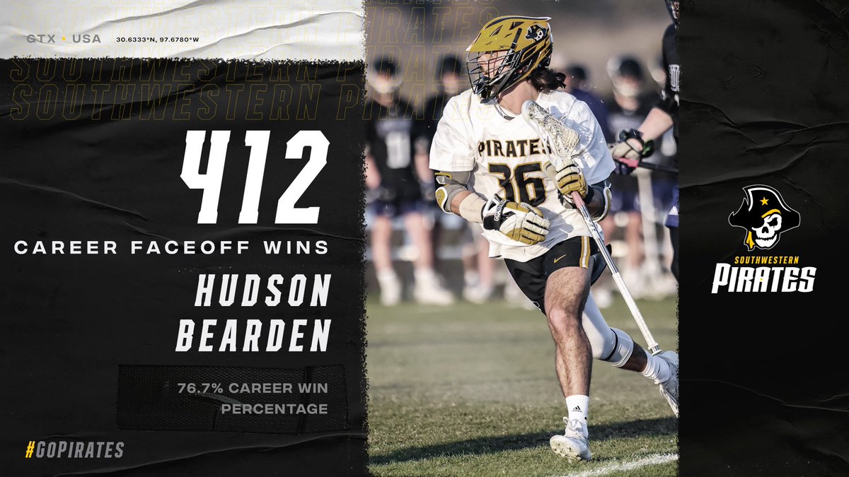 SUPiratesMLAX's tweet photo. 🚨Milestone

Congrats to Hudson Bearden on eclipsing 400 Career Faceoff wins, after going 18-20 in last night’s win  over Gwynedd Mercy

#BlackFlags 🏴‍☠️ https://t.co/dKiJPXjCgx