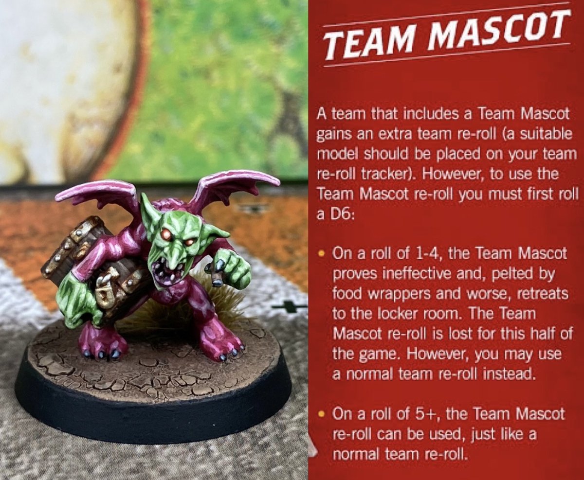 lhoyosb's tweet photo. Love the rule so I needed a mascot for my Renegades and Underworlds teams
#bloodbowlteams #paintingwarhammer #pistachekitbash #warhammercommunity #bloodbowl2020 #paintingbloodbowl #paintingbloodbowlteams #oldhammer #bloodbowlgoblins #bloodbowlgoblinteam #bloodbowlunderworld https://t.co/Ckh1gUDmWL