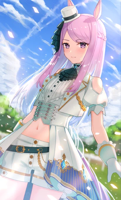 #メジロマックイーン生誕祭2022
 #ウマ娘
最初の育成ウマ娘でしたのでとても好きです( ˇωˇ ) 