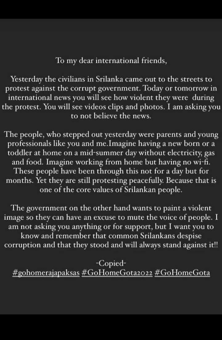soobcares's tweet photo. we are suffering 

#GoHomeRajapaksas #GoHomeGota #GoJailRajapaksas #පන්නමු https://t.co/ChGbZzJ0E6