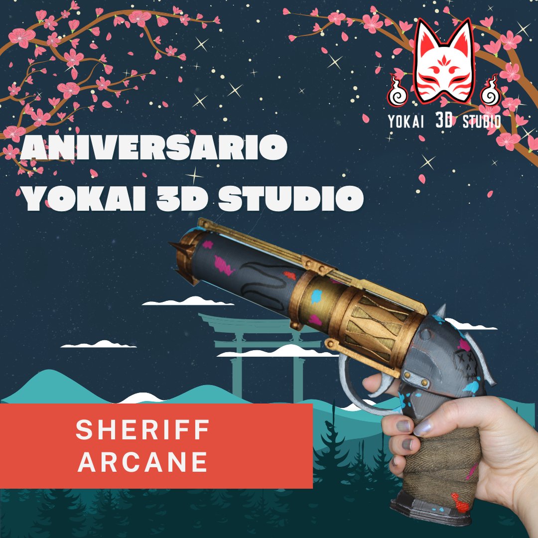 Yokai3DStudio's tweet photo. Os vamos a dejar el último sorteo del aniversario de Yokai, una pieza única 👀

🔥Sheriff Arcane🔥

Requisitos: 
1⃣Seguir @Yokai3DStudio
2⃣RT a este tweet
3⃣Mencionar a aquellas 2 personas que no pueden evitar flamear.

Se anunciará el ganador el 8/04 https://t.co/a49zYU9v6a