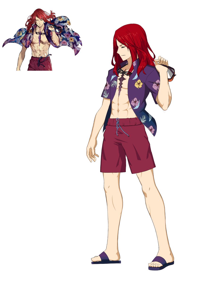 Nameless190247's tweet photo. Aloha knight Tristan, Yae Miko Sei Shonagon sprite edit 

#FGO #Tristan #SeiShonagon #GenshinImpact #yaemiko https://t.co/90fFCI372H