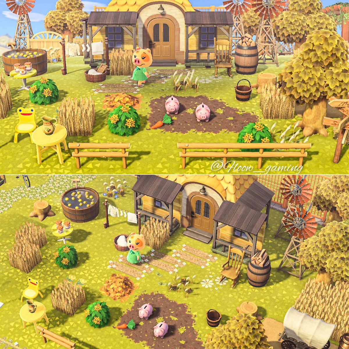 Floow_gaming's tweet image. Little pigs enjoying fall 🐷🌾

#AnimalCrossing #ACNH