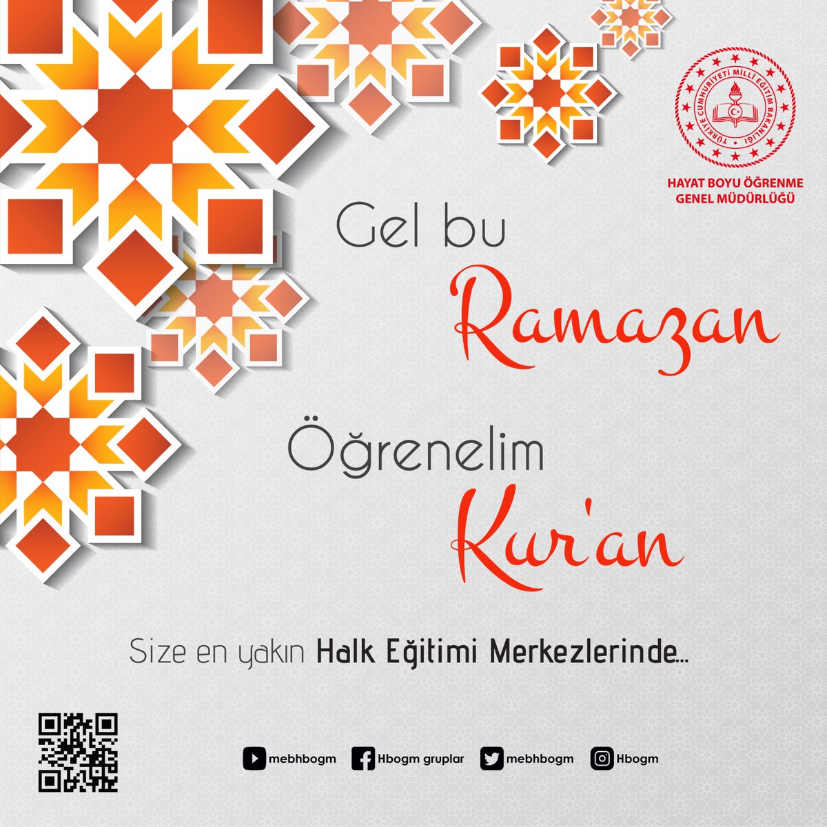 Halk Eğitim Merkezlerimizin hizmet ve imkânlarıyla...