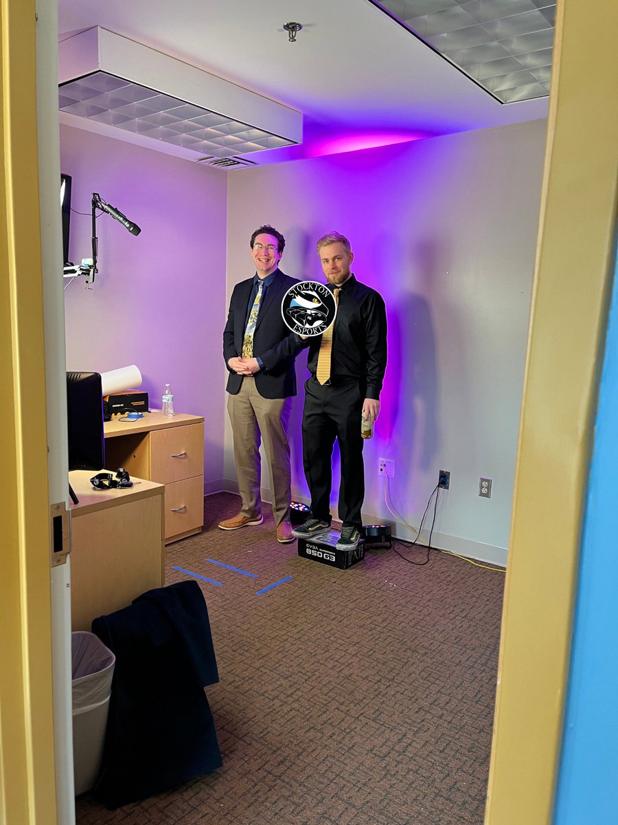 StocktonEsports's tweet photo. A "little" behind the scenes of our Rocket League Open High School ⚽️🏎️ https://t.co/iLzA7itKob