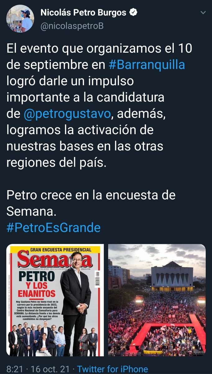 andres_marinoa's tweet photo. Cuando la encuesta los favorece, todo perfecto, pero si no lo hace o no los muestra con la ventaja que ellos quisieran, es una manipulación. https://t.co/zOWNEuwqsE