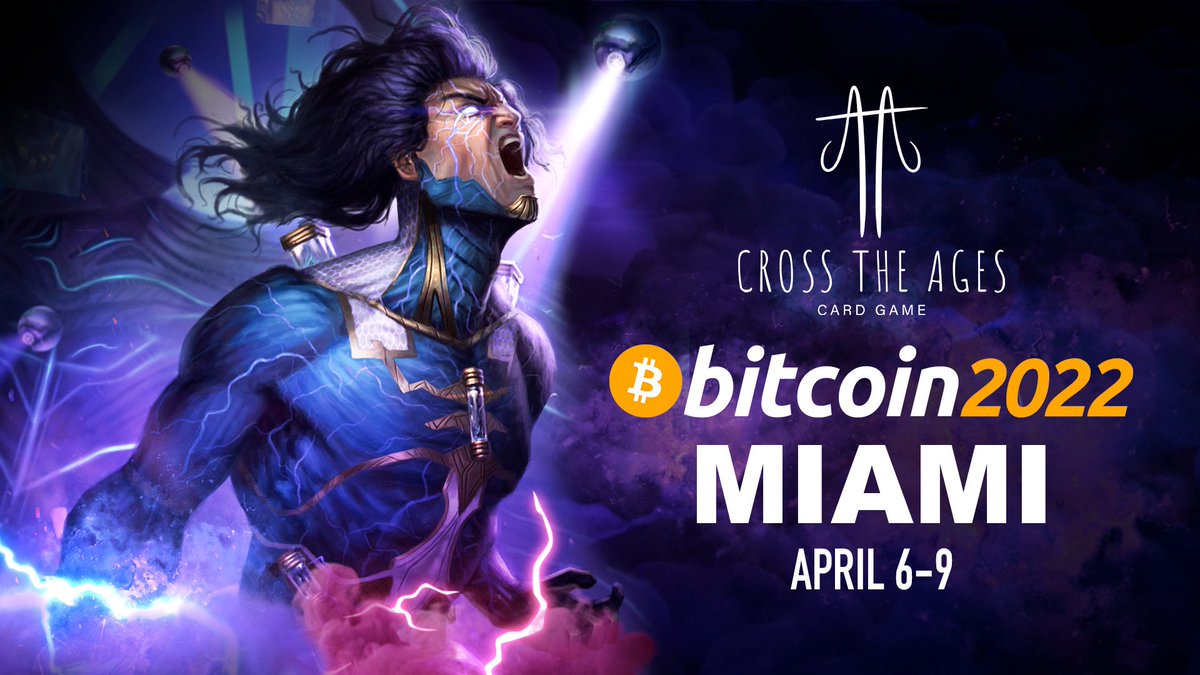 CrossTheAges's tweet photo. Our co-founder Christophe will be at @TheBitcoinConf event in Miami April 6!
 
Come and say hi if you see him! 👋 https://t.co/4QFH0pdyB0