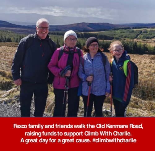Fexcogroup's tweet image. In support of Climb with Charlie and to raise funds for Irish Motor Neurone Disease and Pieta, Fexco family and friends walked the Old Kenmare Road today. It was a great day for a great cause. #climbwithcharlie

Donate here:
imnda.ie
pieta.ie/support-our-wo…