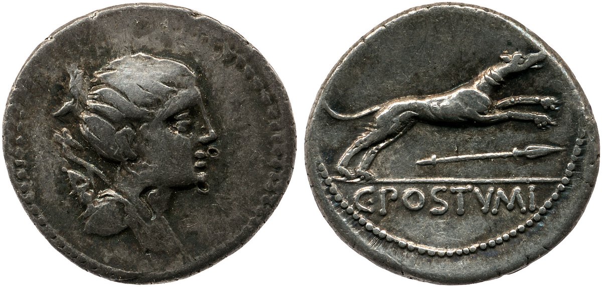 OptimoPrincipi's tweet photo. Interestingly, the British Museum's example of this coin uses both the same (more worn) obverse and reverse dies, a 'double die-match'. We might therefore assume it was minted later the very same day by the very same men. https://t.co/7zjlezXfoQ