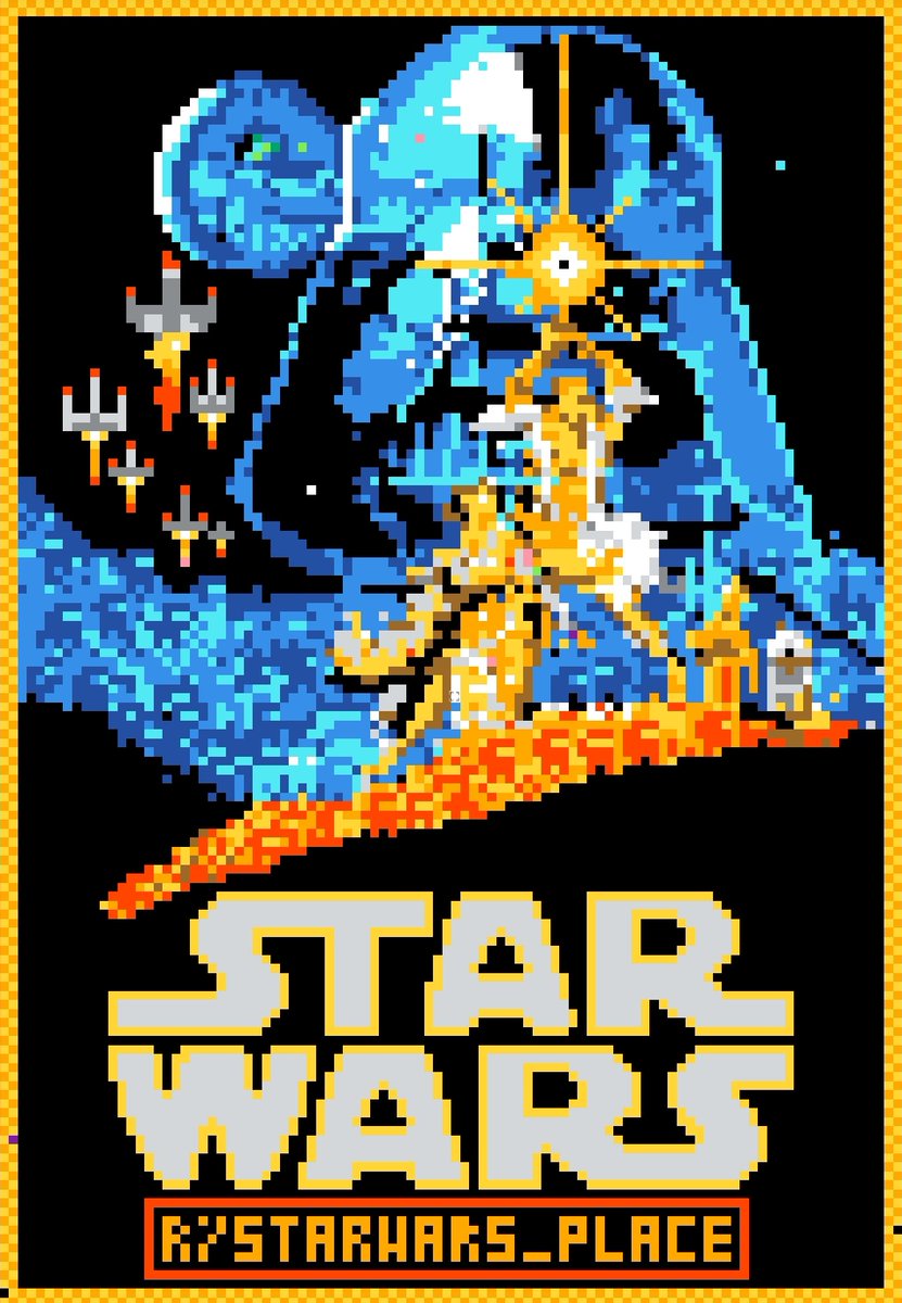 abeedkhader's tweet photo. Have any of you checked out r/place? It's so fascinating - even a miracle in fact. Spontaneous order! I am surprised that there can be even one stable art work there. https://t.co/oLoSE6Zg84