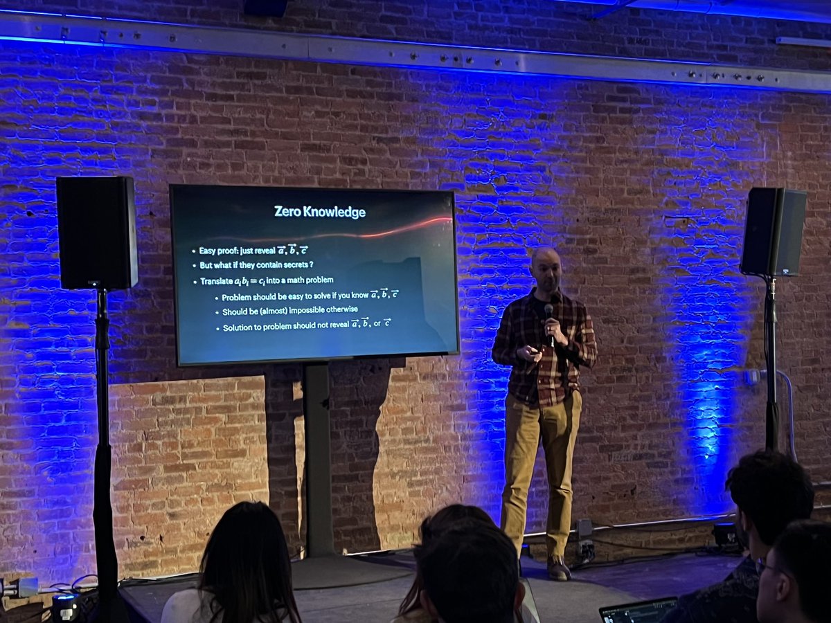 BlockchainColumbia.eth (@blockchainatcu) on Twitter photo LionHack day 2 is officially underway!
Special thanks to <a href="/polychaincap/">Polychain Capital</a>'s Senior Researcher <a href="/luke_pearso/">Luke Pearson</a> and <a href="/MantaNetwork/">Manta Network (🔱,🔱)</a> for a deepDive into the realm of Zero Knowledge LionHack day 2 is officially underway!
Special thanks to <a href="/polychaincap/">Polychain Capital</a>'s Senior Researcher <a href="/luke_pearso/">Luke Pearson</a> and <a href="/MantaNetwork/">Manta Network (🔱,🔱)</a> for a deepDive into the realm of Zero Knowledge