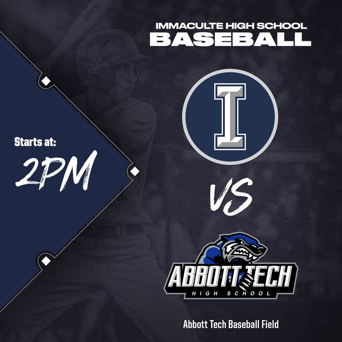 Ihsmustangs's tweet photo. GET READY IHS, ITS OPENING DAY! Baseball season begins today! Our first game against Abbott Tech starts @ 2pm on the Abbott Tech Baseball Field. Let's start the season off right! #IHSAthletics #MustangPride #IHSBaseball https://t.co/SqRCTFCsSU