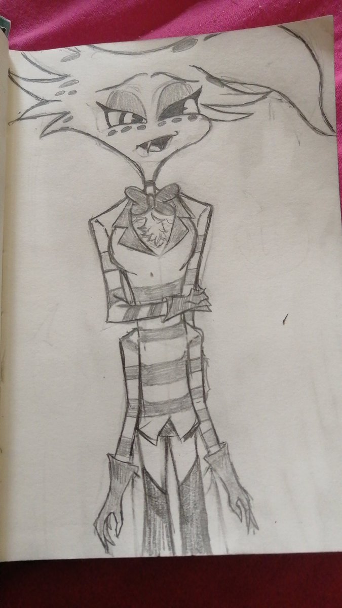 QuentinGev's tweet image. Ça fais longtemps j'ai pas poster un ptit dessin
#AngelDust
#HazbinHotelFanart