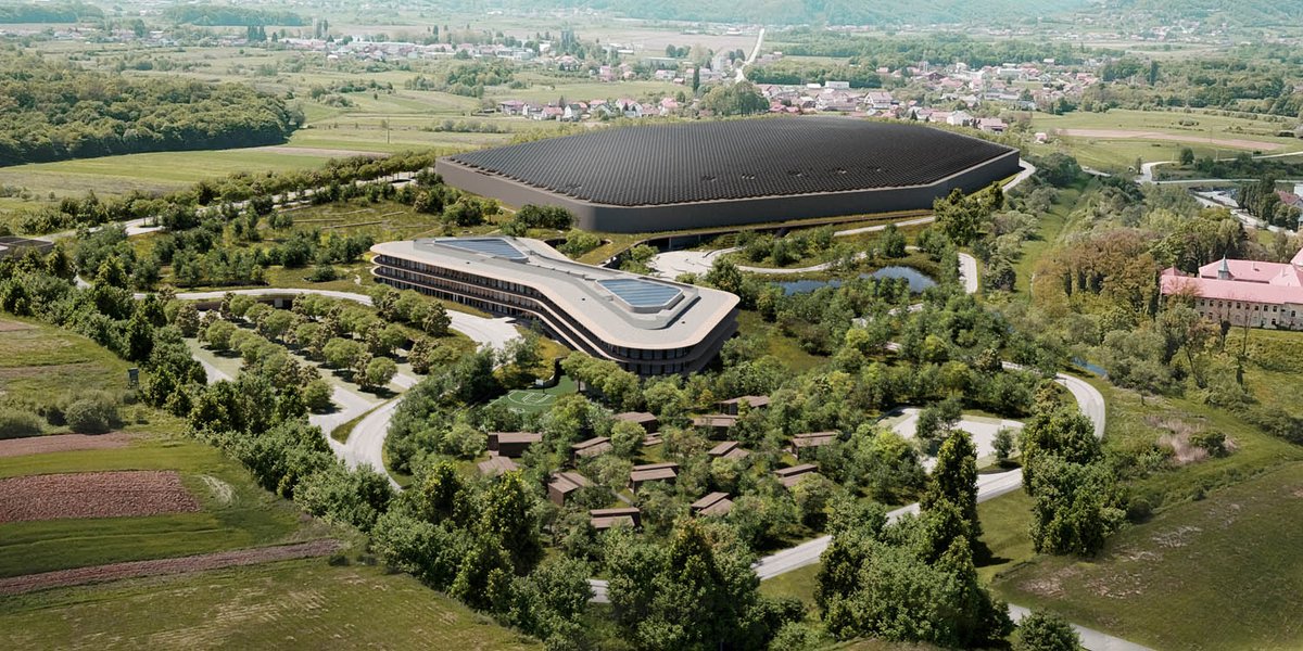 AECmagazine's tweet photo. How @3LHD designed the futuristic new campus for Croatian electric hypercar innovator @AutomobiliRimac 

https://t.co/HUiujqqfcH

#hypercar #rimac #architecture https://t.co/v4eoAViipV