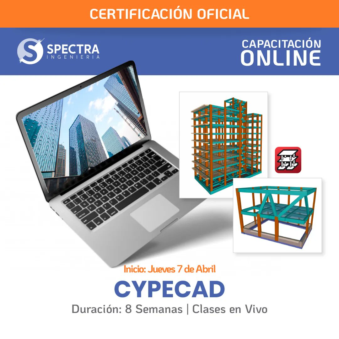 spectra_eng's tweet photo. CYPECAD
Capacitate Online
Hormigón Armado
✅ Inicia: Jueves 07 Abril
✅ Dura: 6 Semanas
Temas:
1. Diseño de Vigas
2. Diseño de Columnas
3. Diseño de Losas
4. Diseño de Fundaciones
5. Diseño de Edificios
6. Diseño a Viento
7. Diseño Sismorresistente
8. Memoria de Cálculo
#cypecad https://t.co/zkQfHkhjYd