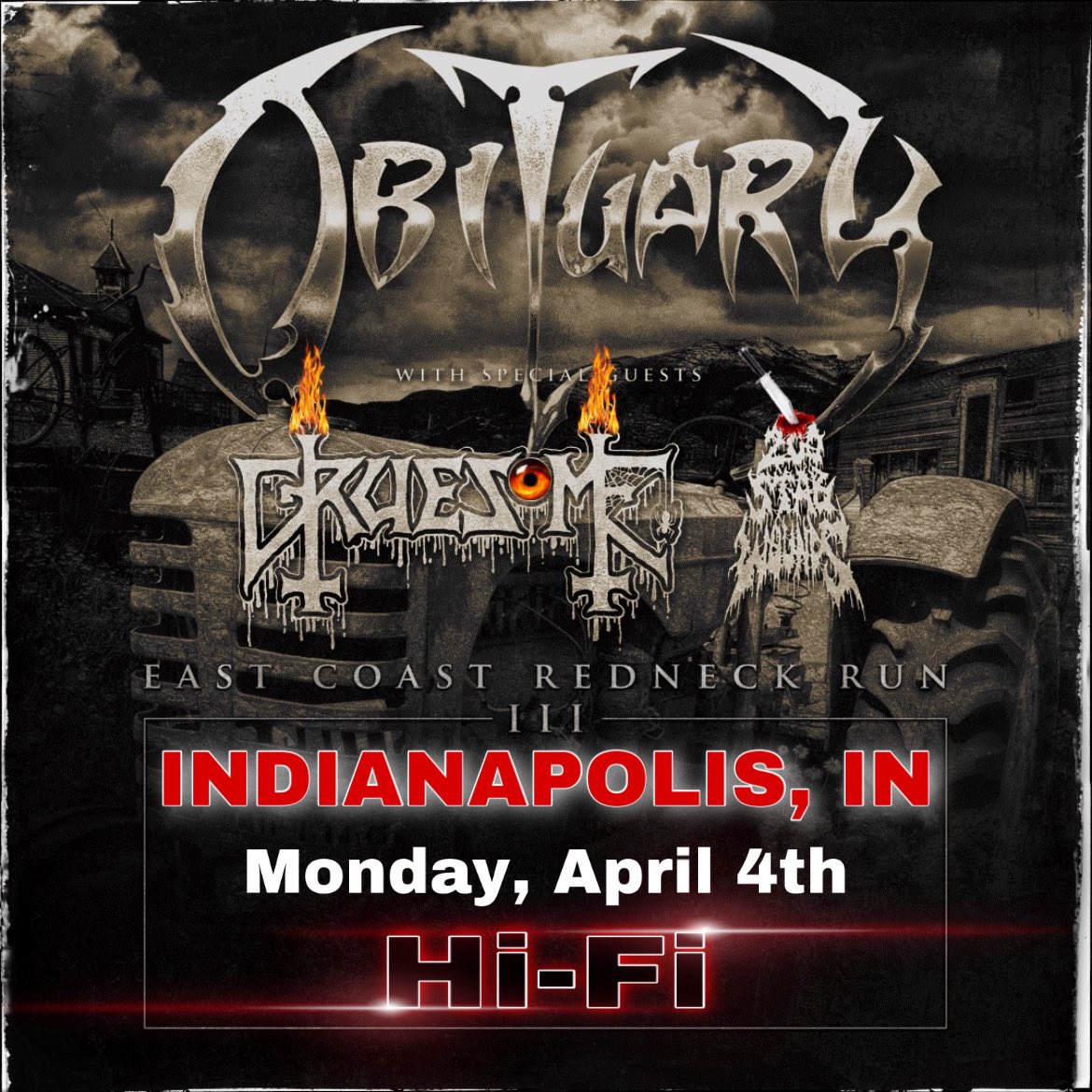 Cleveland Heights, OH
- Tonight is Sold Out -
so…see you lucky ticket holders at GrogShop for OneKillerShow!!
*AND THEN,
MondayNightMayhem in Indianapolis, IN at Hi-Fi with us FloridaBoys &amp; 
Gruesome 
<a href="/200stabwounds/">200 STAB WOUNDS</a> 
and YOU!!!!!!
#OneBigMetalFamily 
#RedNeckRunIII