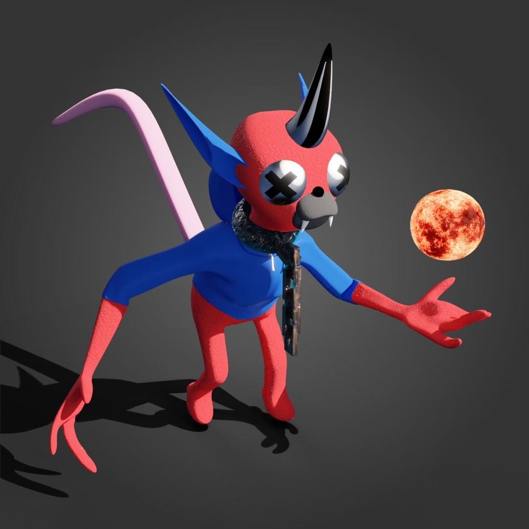 Good morning! 👋😈

#artist #art #3dart #creaturedesign #design #jewelry #fashion #NFT #NFTCommunity