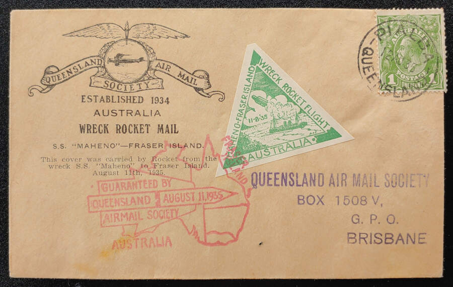 AllNations1949's tweet image. Auction closing today from noon until 1.30 pm Pacific Time,  Australia 11/12 Aug 1935 1d SS Maheno Wreck Rocket Mail Cover Lot 5 in our auction Saturday 2nd April 2022
 #AustraliaCovers #RocketMail #Shipwreck #WreckCovers

bit.ly/36DI8Y1