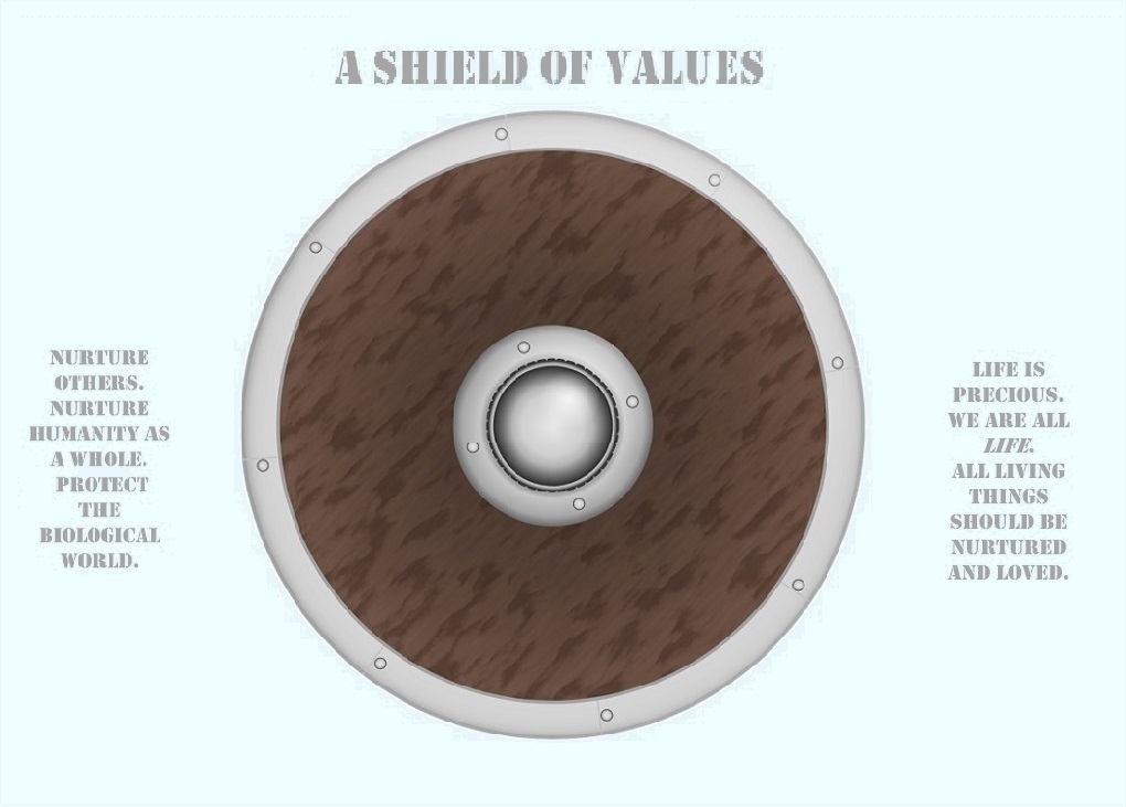 EthicalRenewal's tweet photo. You need a shield of values.
"I do?"
We all do.
How else do we keep the lies at bay?

https://t.co/eg2SnMvA20

#ShieldOfValues #Resistance #SelfDefence https://t.co/C3klyVlAJc