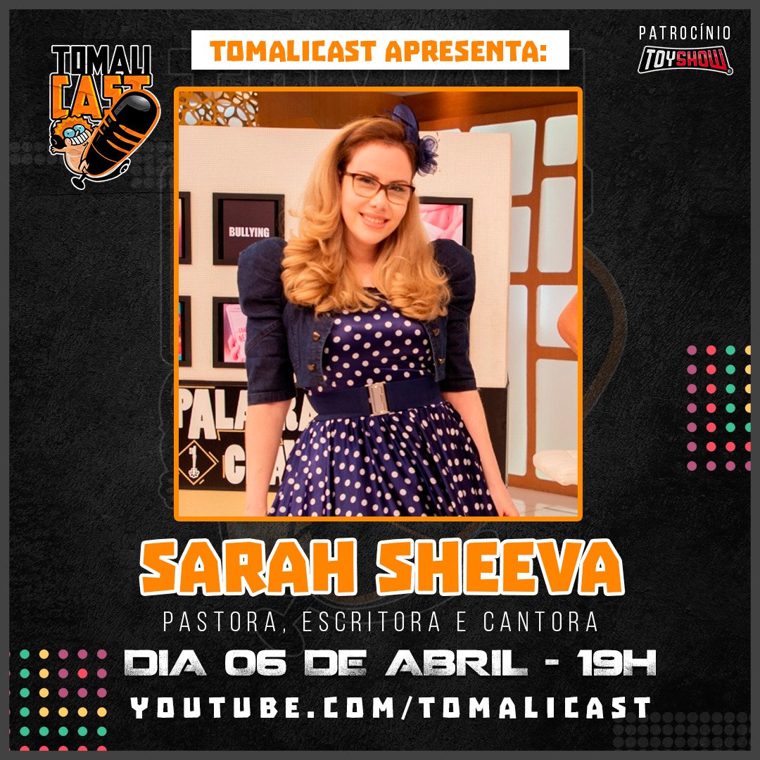 tomalicast's tweet photo. Quarta-feira o Tomalicast será com a pastora, escritora e cantora @SarahSheeva e você não pode perder por nada, então já anote na sua agenda e venham assistir com a gente, vai ser sensacional!

📌Defina seu lembrete: https://t.co/FuNONECKpB https://t.co/9vorDOfiZW