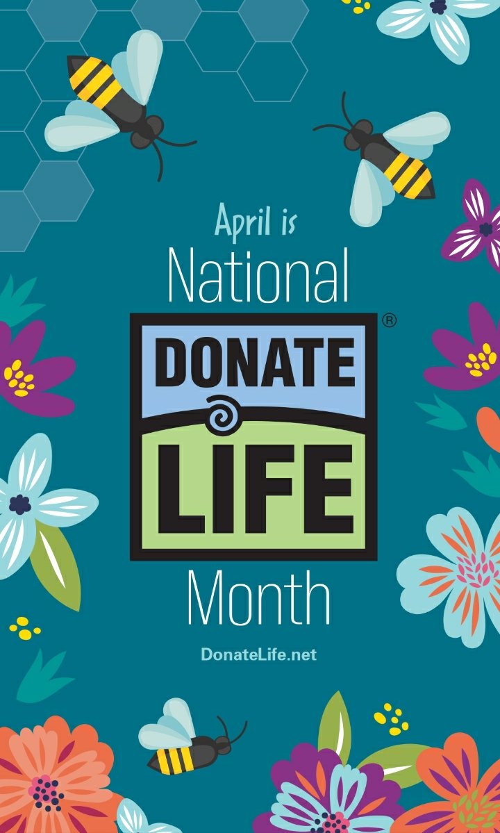 pbcadvocate's tweet photo. April is National Donate Life Month.  Ten of thousands of your fellow citizens need a transplant.  Bee a donor and safe lives in a very meaningful way. #DonateLifeMonth #DonateLife #PBCers https://t.co/i2IHRE8QCR