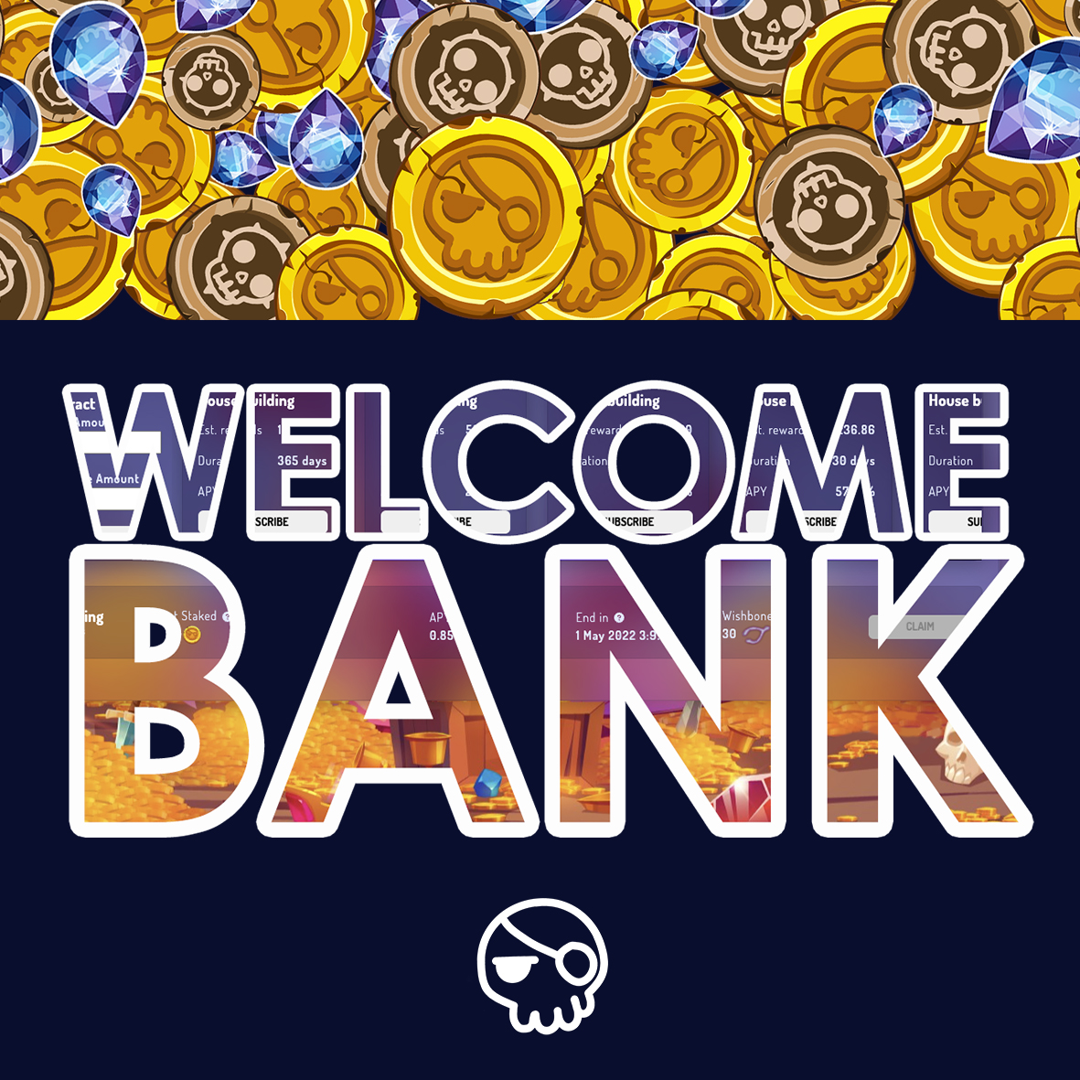 Hey #crofam !
We're happy to announce that two NEW features are live on our DApp!💀

1⃣ Bonesville's Bank is officially open 🏦

2⃣ Our LP Farm is live 🔥

You can find both here: bit.ly/3u0iNQY 

🍀To celebrate, 100 CRO to one lucky who Follow, Like, RT, Tag 3 Friends!