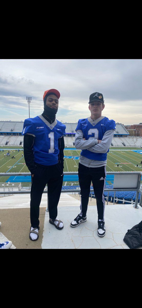 <a href="/CHS_Bobcat_FB/">Knox Central Bobcats Football</a> Junior Cornerbacks <a href="/Gjwhite7/">Gj white</a> &amp; @AndrewC75257832 on their <a href="/MT_FB/">Middle Tennessee Football</a> Junior Day visit super proud of these two looking forward to seeing them ball this Season.

#GOBOBCATS⚫️🔴🐾