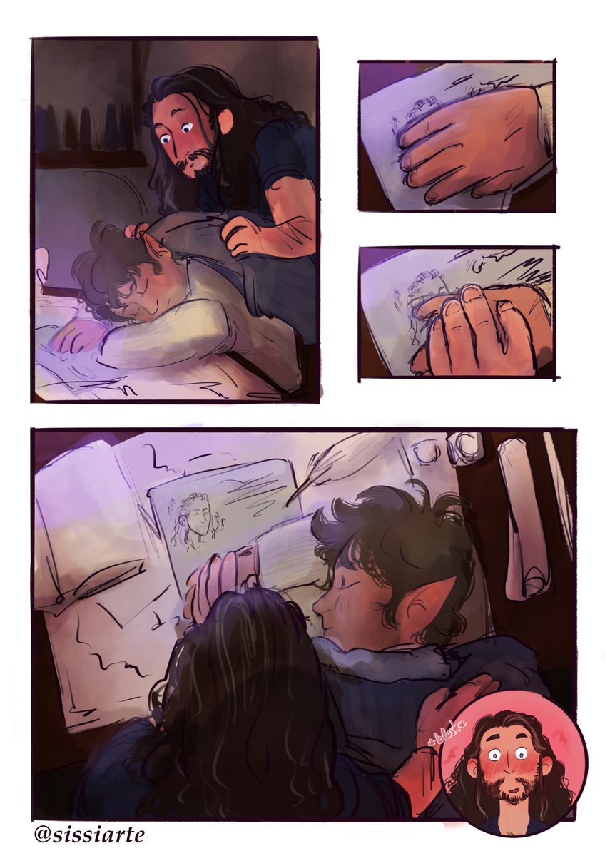 Sissiarte's tweet photo. I forgot to post my piece for @Bagginshieldz !! I am very proud of this one I do love making comics and I definetly don't do it enough

#Bagginshield https://t.co/ZgdnLwkOM5