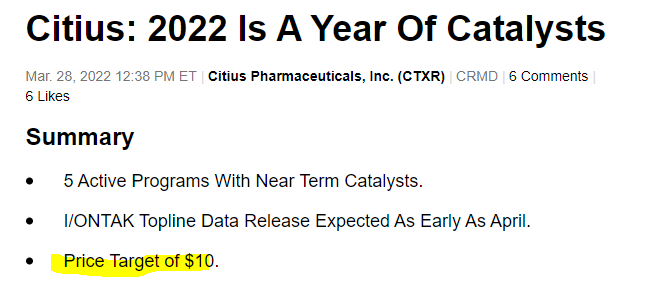 AndrewFeuerste6's tweet photo. $CTXR just received a $10 PT

https://t.co/Mk7Eas5gR7 https://t.co/FqONv1D264