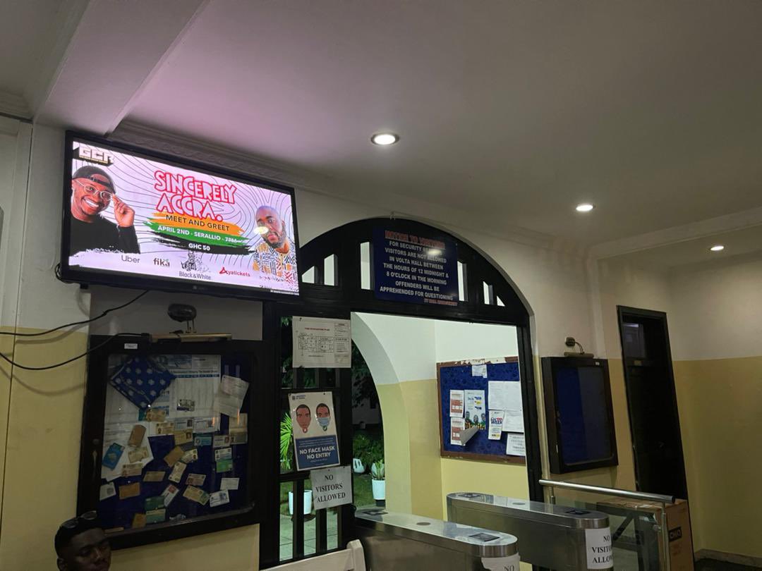 envisiondig's tweet photo. Sincerely Accra. Meet and Greet is happening today at 7pm. You don’t want to miss out. Pull up at Serallio and let’s have some fun! Rate is GHC 50.
#envisiondigital #digitalsignage #sincerelyaccra #Accra https://t.co/rXwRfaHHRJ