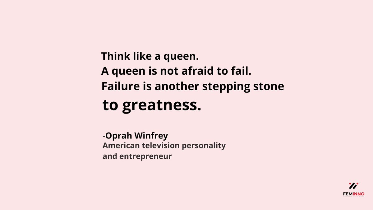 feminno_global's tweet photo. Never drop your crown ✨👸🏻
#FemInno #femaleempowerment #quote #motivation #oprah #womeninstem #womenscientists #womenintech #girlsintech #girlsinstem https://t.co/F9WCKupbyV