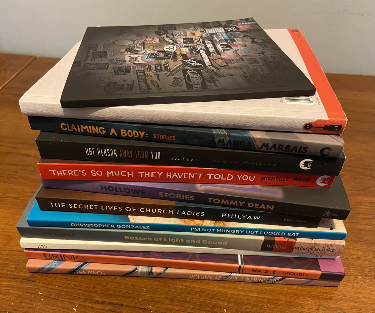 Finally getting my at/after #awp22 haul together. Need a few days off from work just to read…@MoonCityPress @DeeshaPhilyaw @TommyDeanWriter @livesinpages @nlrupert