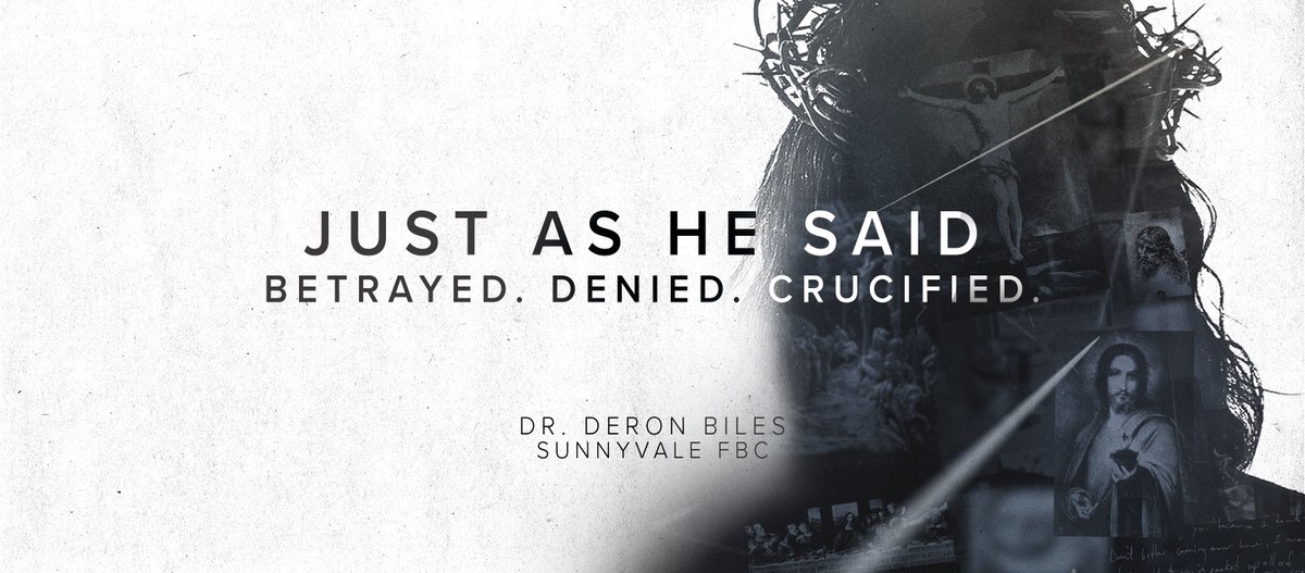 SunnyvaleFBC's tweet photo. Introducing: Just as He Said 🙌
Look forward to this Sunday as @deronjbiles begins a new three-part series, Just as He Said. Join us tomorrow morning at 10:30 AM to hear the first message of the series. SFBC family, we’ll see you Sunday! #JustAsHeSaid #SermonSeries #SunnyvaleFBC https://t.co/5qrmAs0W47