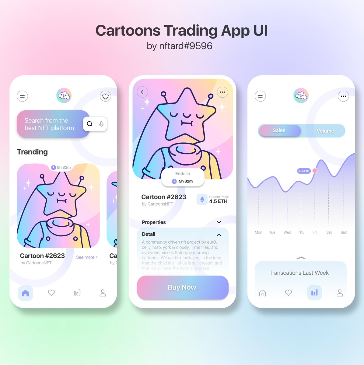 Had a blast today while doing a <a href="/cartoonsnft/">cartoons</a> App UI design! 💜

Love the project and the team behind, the vibe in the Toonies chat is always on point, so they definitely deserve all the attention! #toonfollowtoon #ToonSquad
#cartoonsnft #ui #uidesign