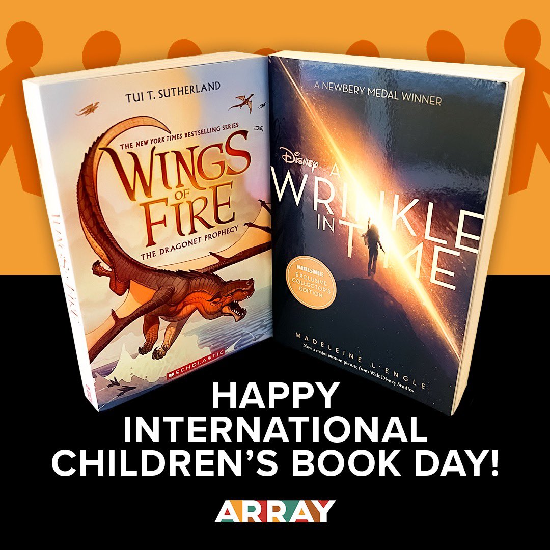 ARRAYNow's tweet photo. Celebrating International Children’s Book Day with some of our favorite children’s book-inspired stories from #ARRAYFilmworks! #InternationalChildrensBookDay

A WRINKLE IN TIME – Now Streaming on @DisneyPlus
WINGS OF FIRE – Coming Soon! https://t.co/NzzHjK1v2F
