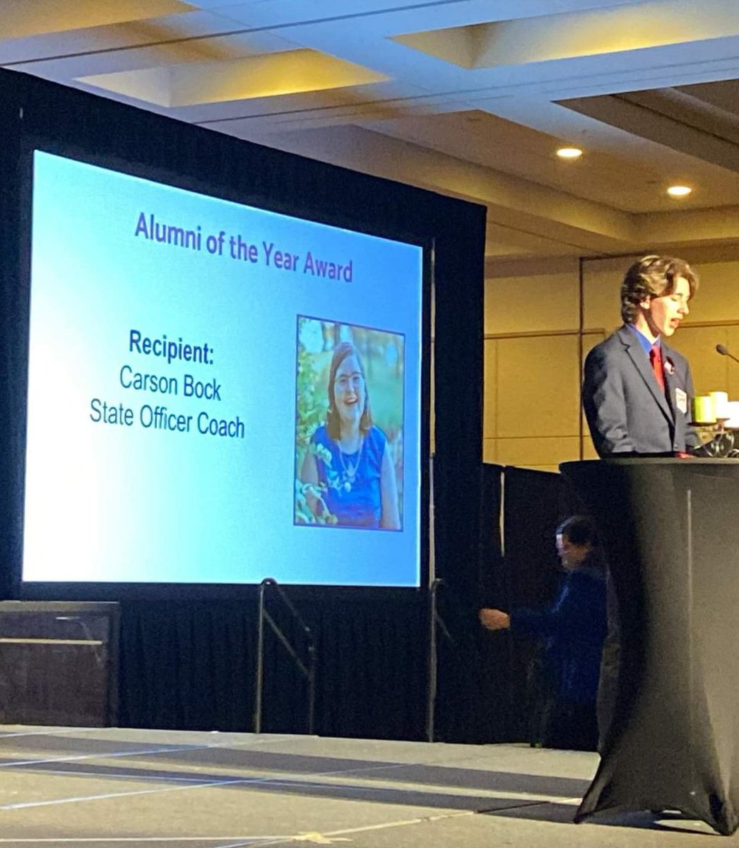 SMMHSEagles's tweet photo. #TNTSA Congrats to SMMHS grad Carson Bock as recipient of the Distinguished Alumni Award at TN Technology Student Assoc conference! Past President of TN TSA, Bock served this past year as a State Officer Coach while attending college at UTK. #SMMHSsoars 
1/3 https://t.co/DebvwB8PDJ