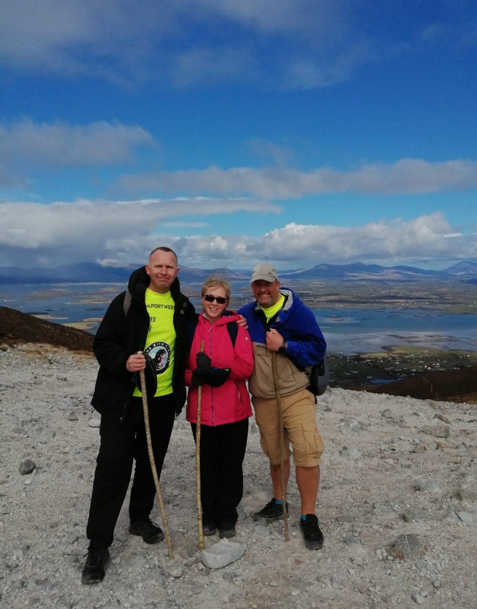 Made it to the top! So damn happy right now. One of the most difficult things I've ever done, but absolutely one of the most rewarding. This one's for you @PhelanVicky & @brianlynchpain1 ❤️🤗 #ClimbwithCharlie