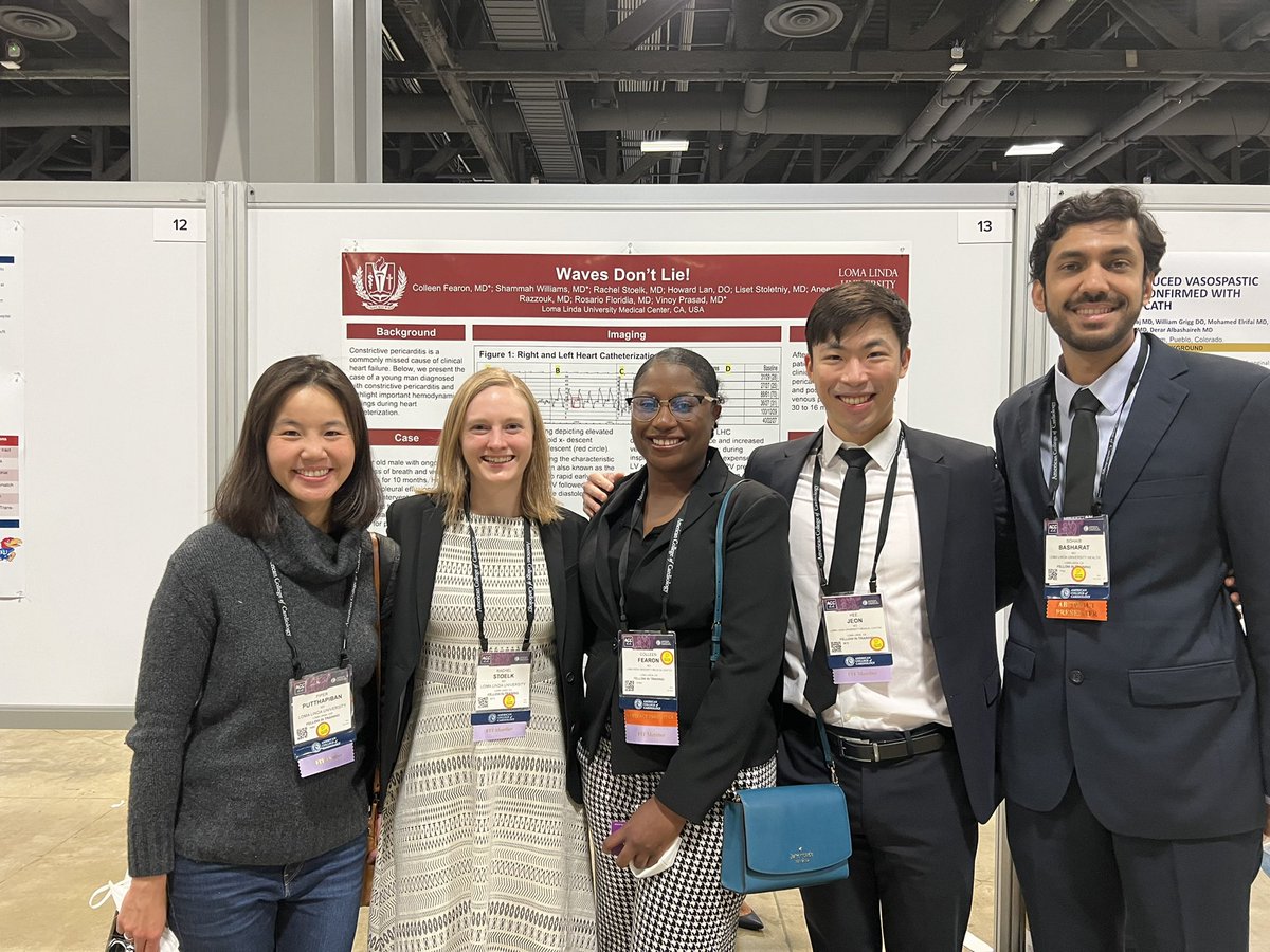 lykkleMD's tweet photo. Great being at ACC with my LLU family! Lots of learning #ACCFIT #ACC22  #fellowintraining #cardiology https://t.co/8IVJe3dCi3