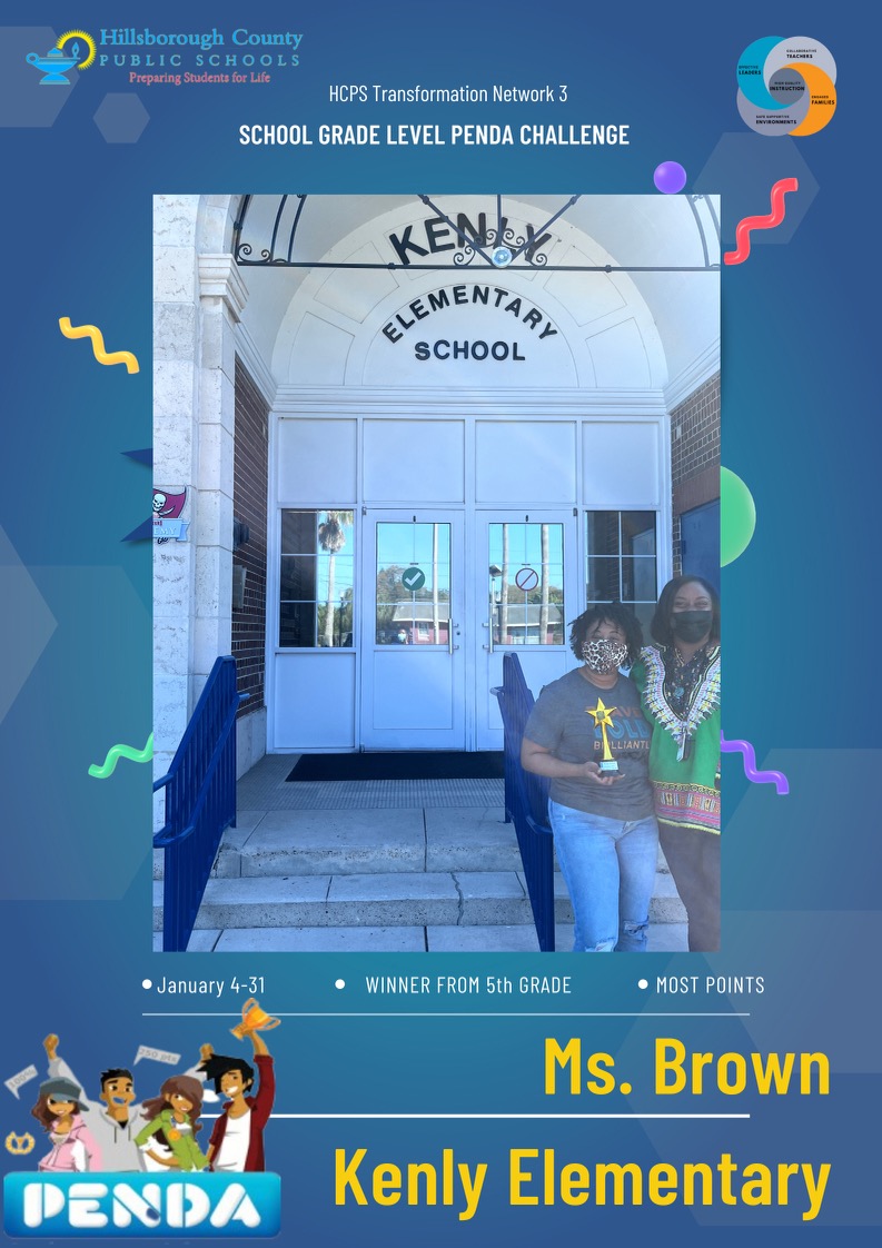 PendaLearning's tweet photo. #PendaScience Prize Patrol Alert! Congrats goes out to Ms. Brown's 5th grade science class at @KenlyCougars. Students in Ms. Brown's class logged the most number of Penda Science points in January 2022! Awesome Job #ScienceRockStars! 

@TransformHCPS @HCPSElemScience https://t.co/jV7pJxkUMp