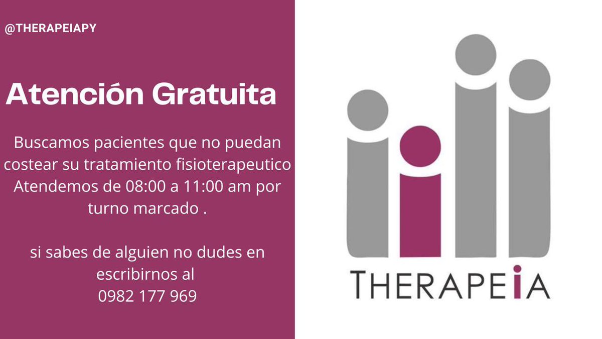 PostureFairy's tweet photo. Hola! Si conoces a alguien de CDE con dificultades de costear su tratamiento, con mis alumnos vamos a dar atención gratuita en el local. ☺️ solo necesita una orden médica https://t.co/Disx2zb2wb