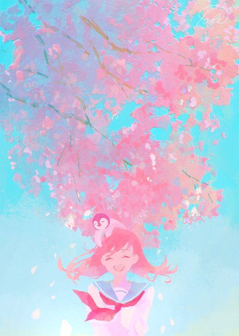 「茶髪 桜」のTwitter画像/イラスト(人気順)