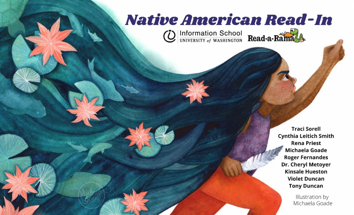 campreadarama's tweet image. With @UW_iSchool we're sponsoring the Native American Read-In: April 24, 1-2:30 PM

Enjoy stories, art &amp;amp; music with @tracisorell @CynLeitichSmith @RenaPriest @MichaelaGoade #RogerFernandes #CherylMetoyer #TonyDuncan &amp;amp; more!

Free registration: ow.ly/lzHm50IySjw

#ReadNative