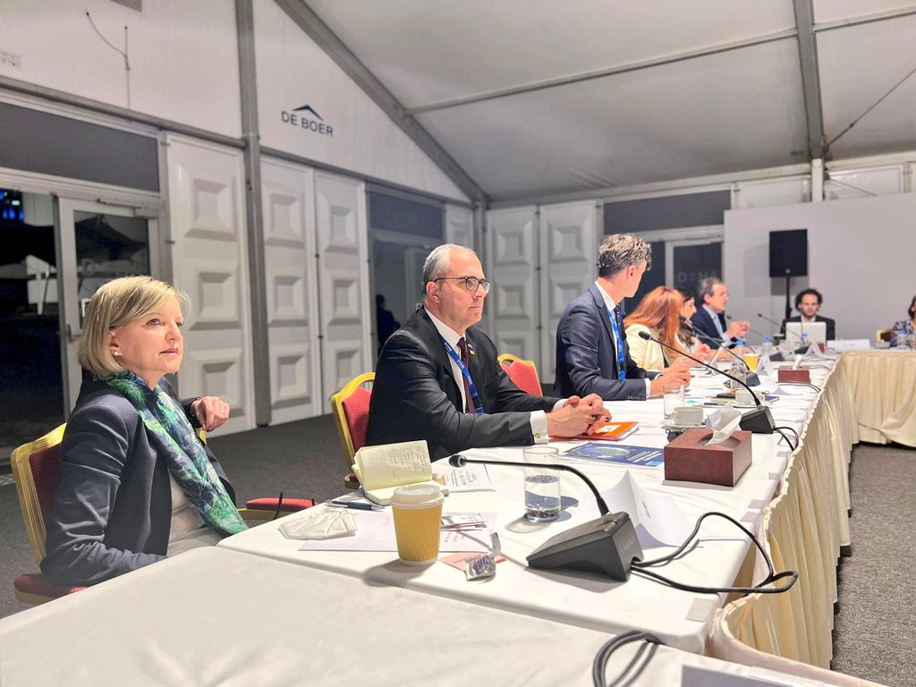 MichalMlynar's tweet image. I've been super proud of our long-term cooperation w/@StimsonCenter on future of #Multilateralism &amp;amp; @UN. Privileged 2b part of excellent #ClimateGovernance / #GreenRecovery workshop during @DohaForum, together w/@mfespinosaEC, @LandgrenKarin, @danidelvalleok, @RichardPonzio. 🇸🇰🇺🇳