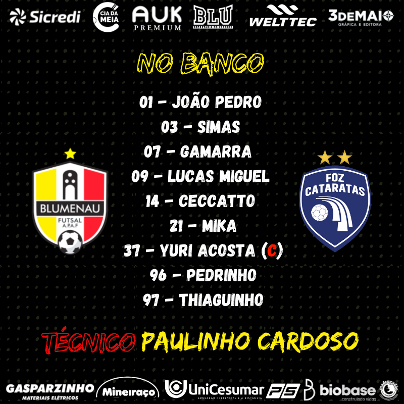 blumenaufutsal's tweet photo. RELACIONADOS E INICIAIS.

Logo mais (17h), tem Blumenau Futsal x Foz pela Liga Nacional. Vamos em busca da vitória! 

#Blumenau #Futsal #SantaCatarina #blumenaufutsal #BlumenauSC #VaiBlu #blu #SC #esporte #blumenaucity #blumenauscbrasil https://t.co/guCPNXVpOw