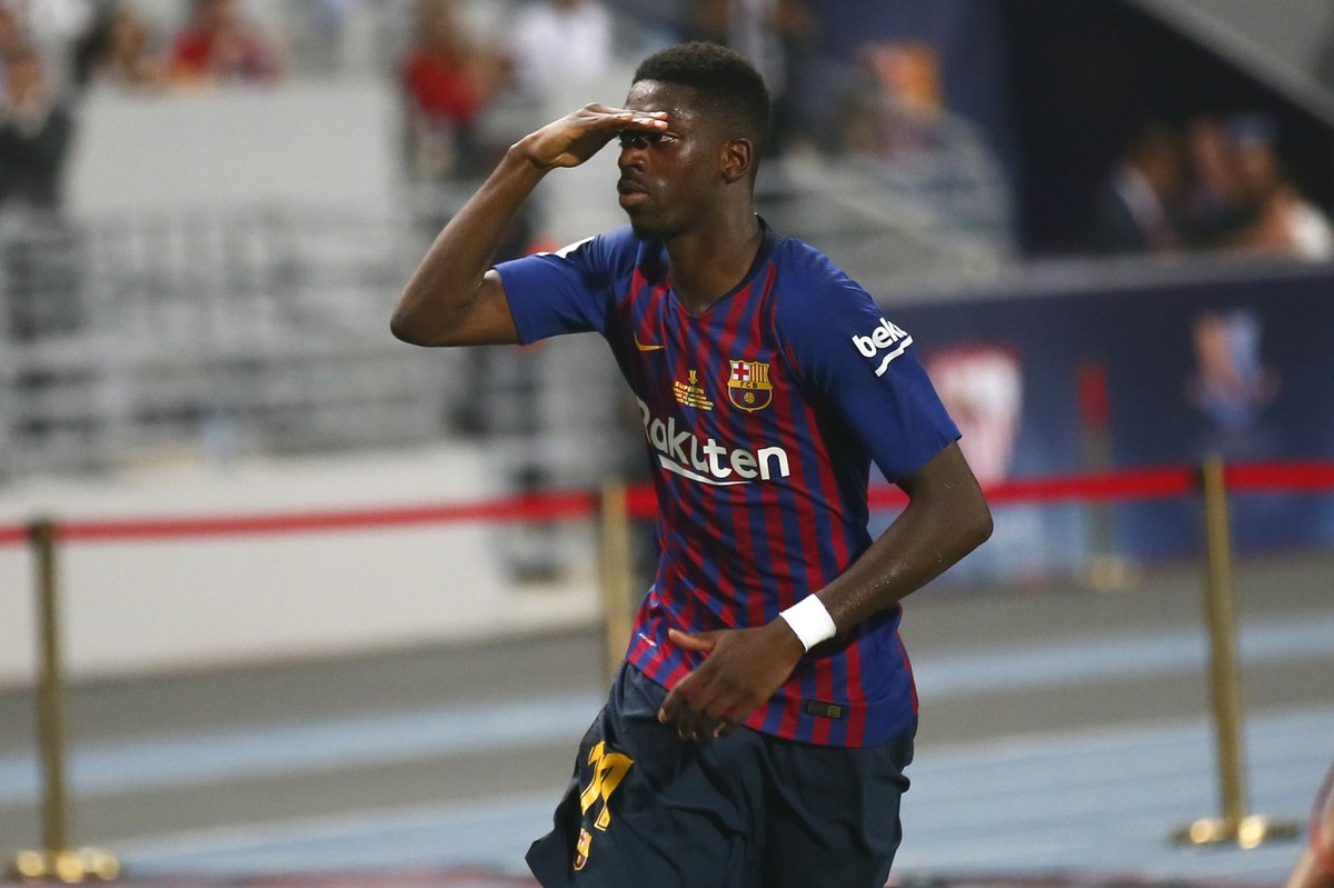 Barca_Buzz's tweet photo. Ousmane Dembélé: The Sevilla Man! https://t.co/rtYU7zdejy