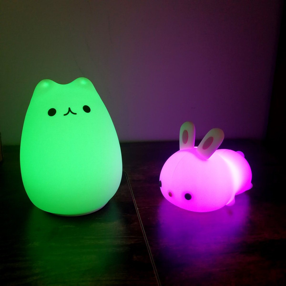 Silly_Oak's tweet photo. Picked up these cute little rgb lights today. I mean, they are night lights for kids, but look how cute! https://t.co/E9x4zf7L3C
